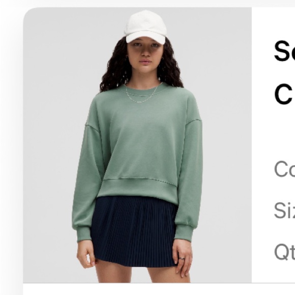 Softstreme Prefectly Oversized Cropped Crew